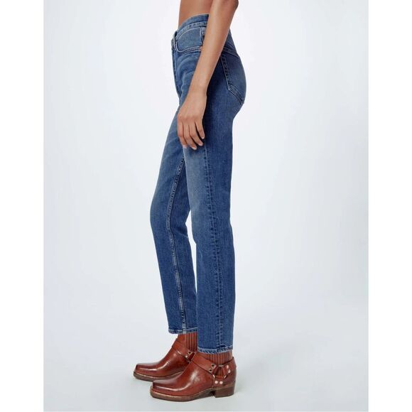 RE/DONE 90s High Rise Ankle Crop in Mid 70s Wash - Picture 3 of 6